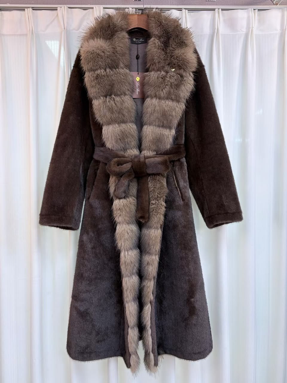 Loro Piana Belted Coat - Brown