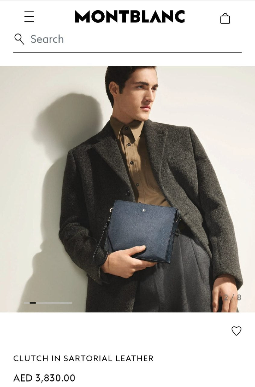 Montblanc Clutch - Navy