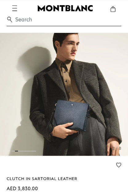 Montblanc Clutch - Navy