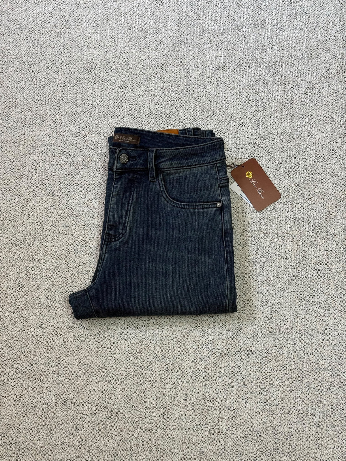 Loro Piana Straight-Leg Jeans Pants - Navy