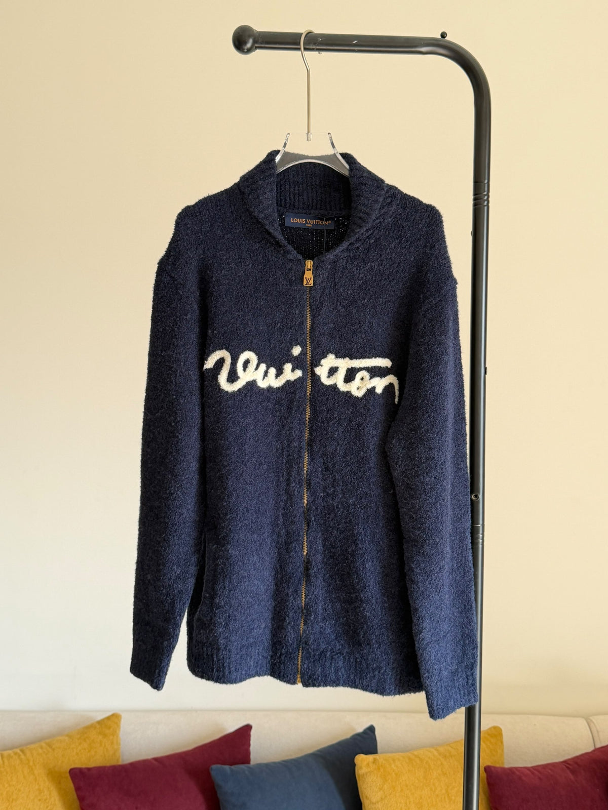 Louis Vuitton Cardigan - Navy, White