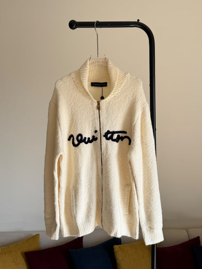 Louis Vuitton Cardigan - Navy, White