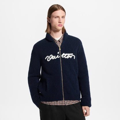 Louis Vuitton Cardigan - Navy, White