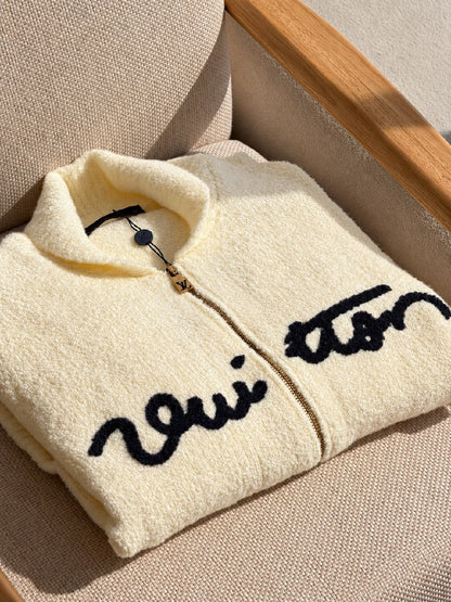 Louis Vuitton Cardigan - Navy, White