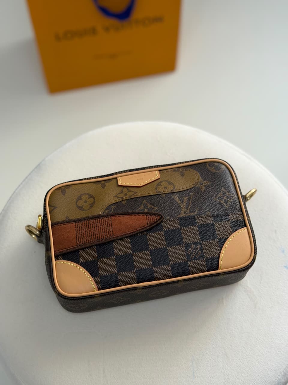 Louis Vuitton Layered-Panel Crossbody Bag - Brown Monogram