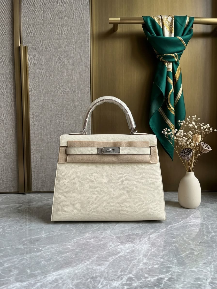 Hermès Kelly Handbag - Green, Light Blue, Dark Grey, Yellow, Pink, White, Pink Light