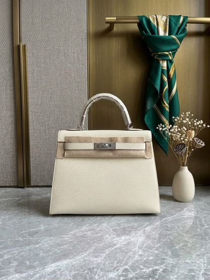 Hermès Kelly Handbag - Green, Light Blue, Dark Grey, Yellow, Pink, White, Pink Light
