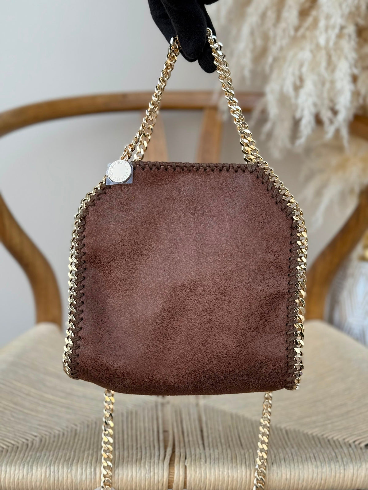 Stella McCartney Chain-Trim Tote Bag - Brown