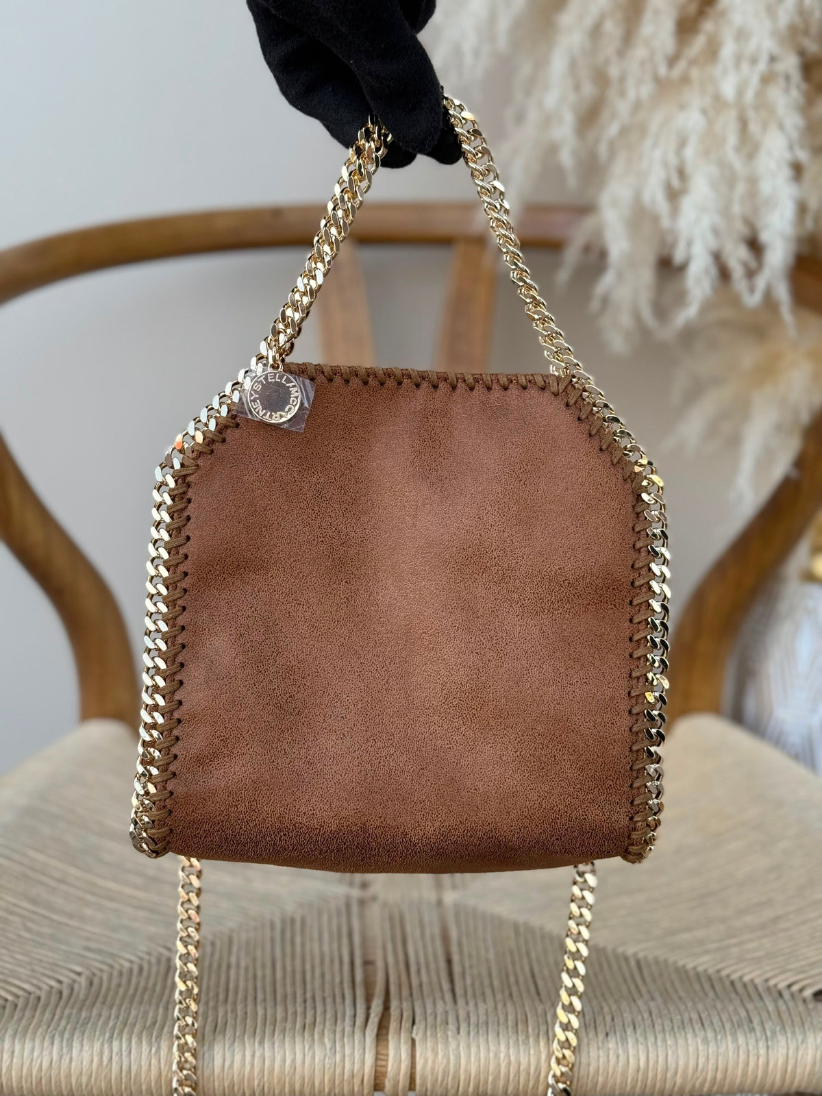 Stella McCartney Chain-Trim Tote Bag - Brown
