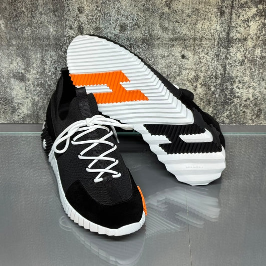 Hermès Ribbed-Sole Sneakers - Black