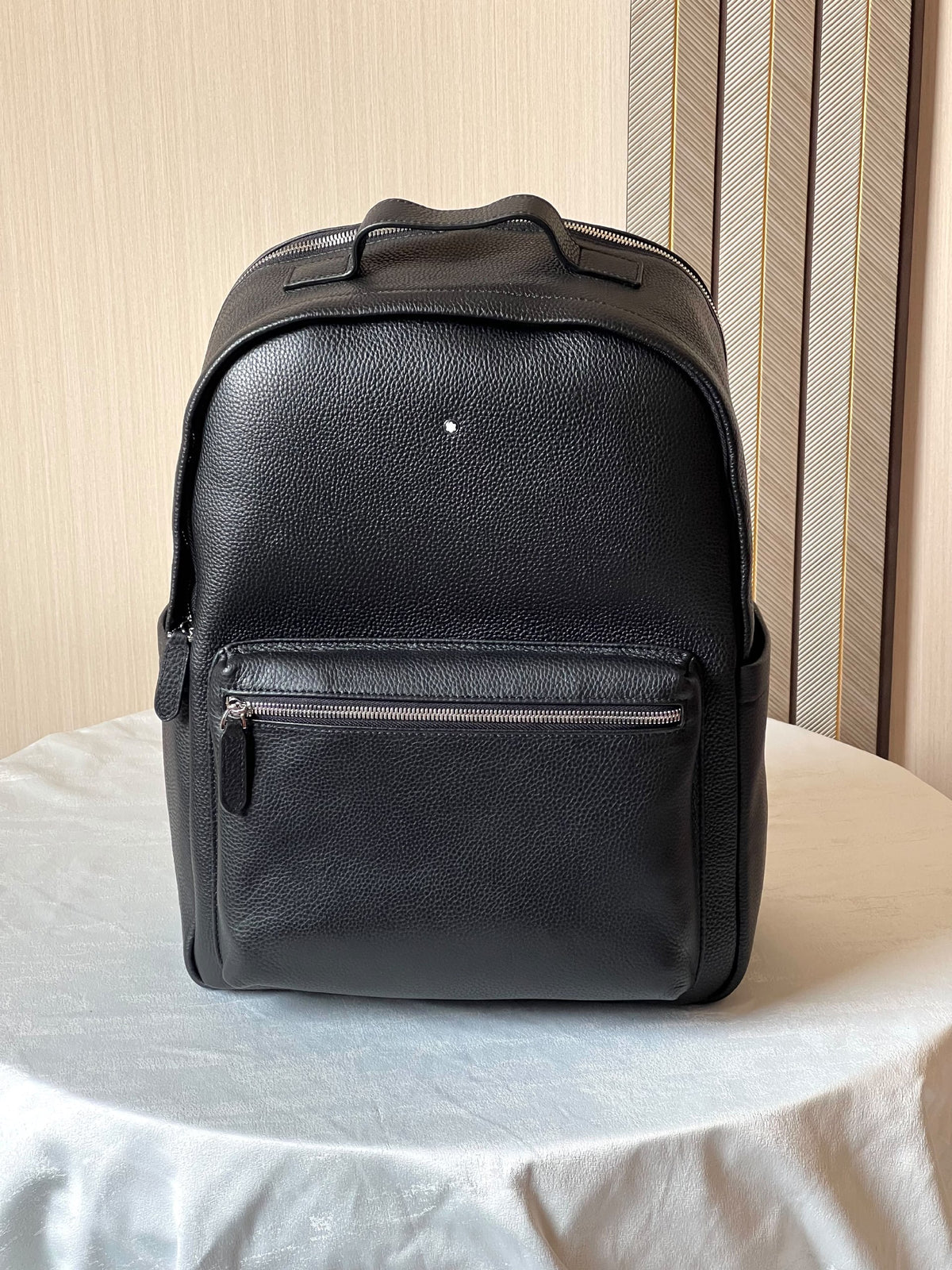 Montblanc Pebbled Backpack - Black