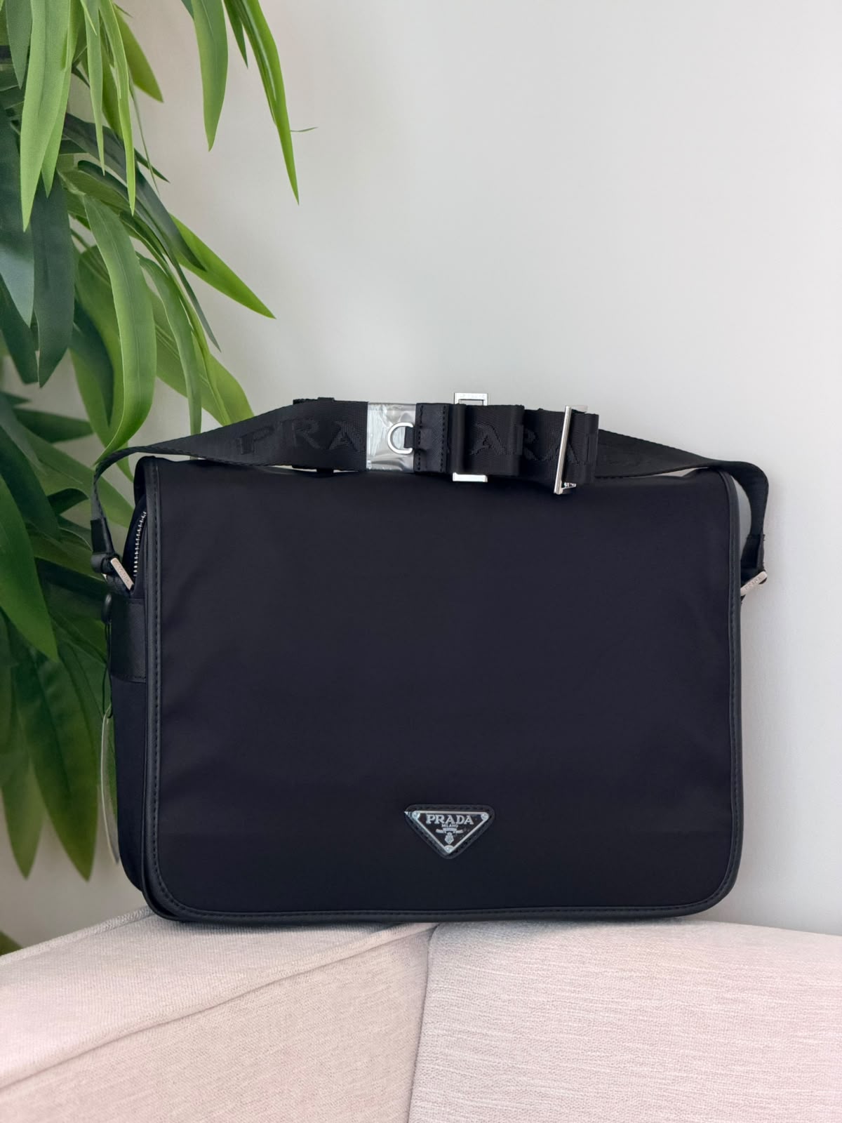Prada Flap Crossbody Bag - Black