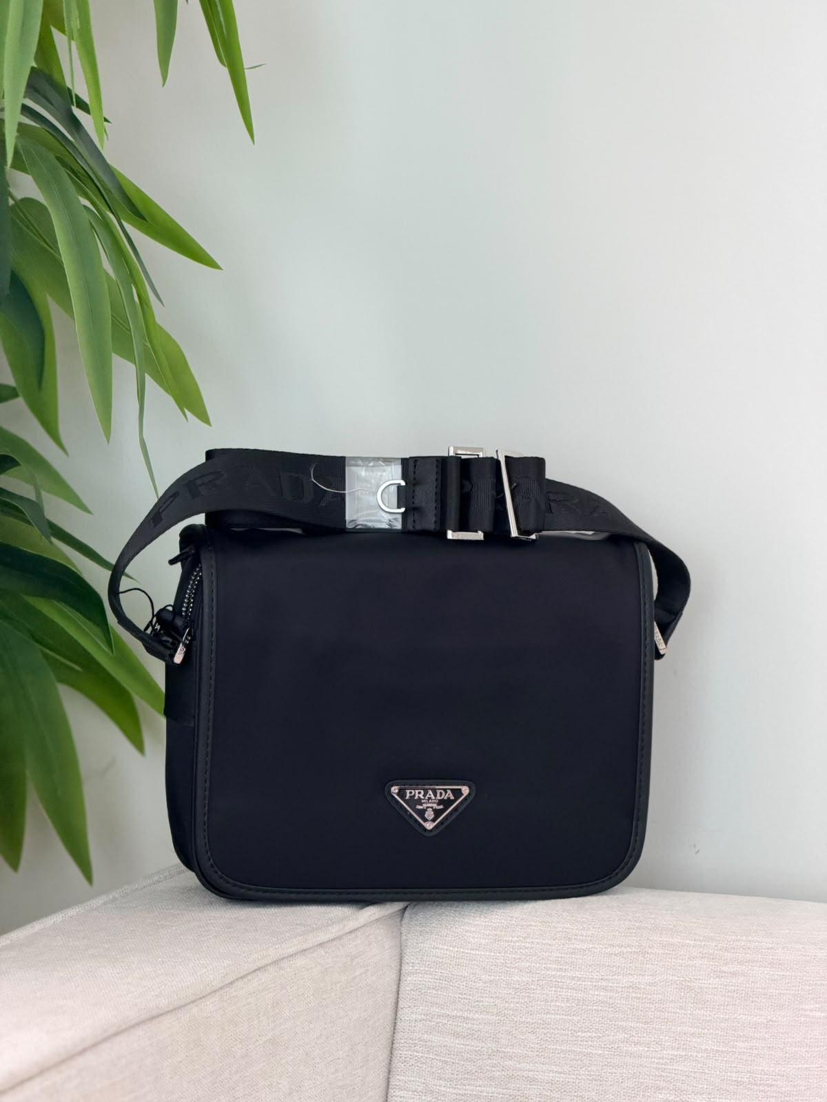 Prada Flap Crossbody Bag - Black