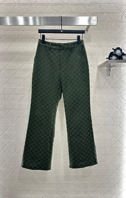 Gucci Pants - Green Monogram