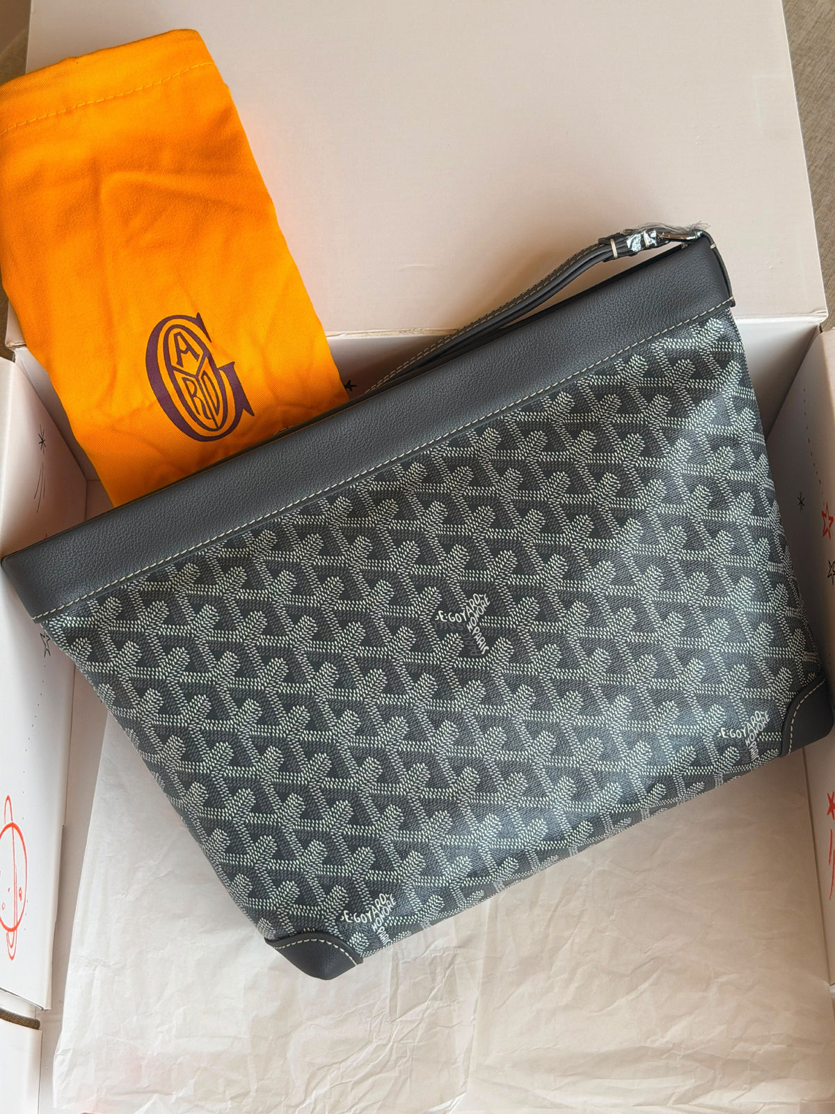 Goyard Pouch - Grey