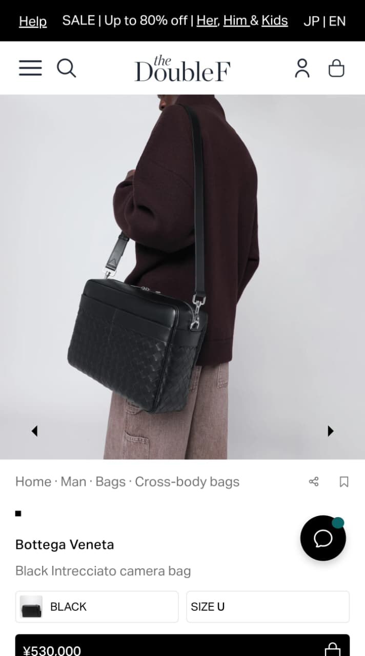 Bottega Veneta Camera Crossbody Bag - Black