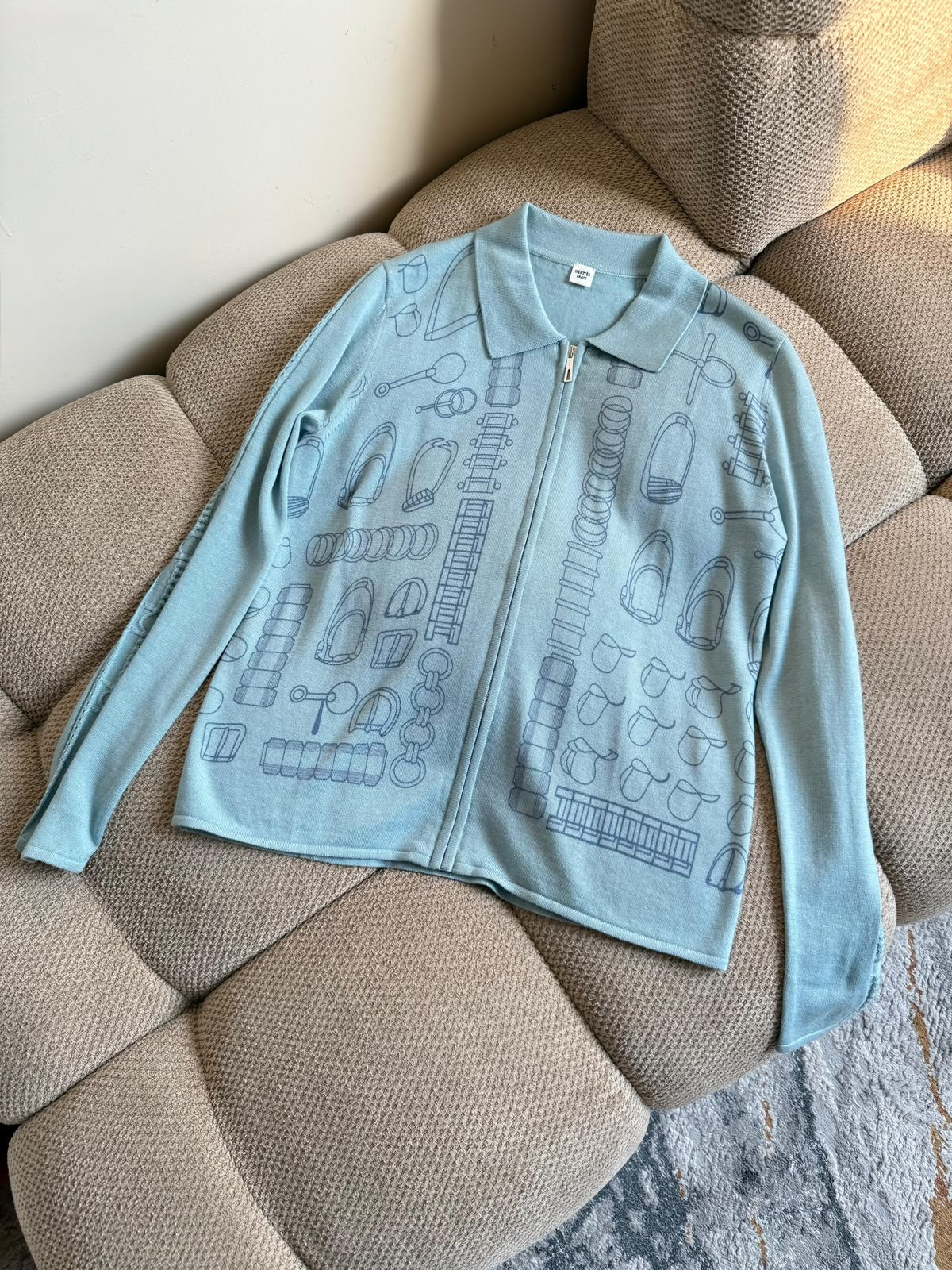 Hermès Polo Sweater - Light Blue
