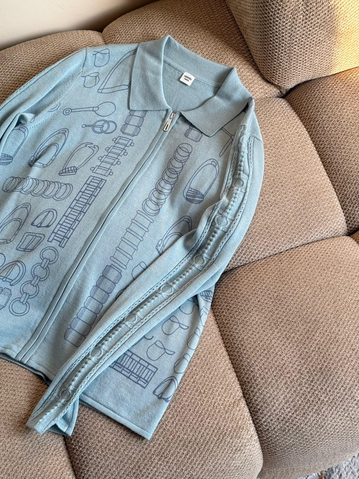 Hermès Polo Sweater - Light Blue