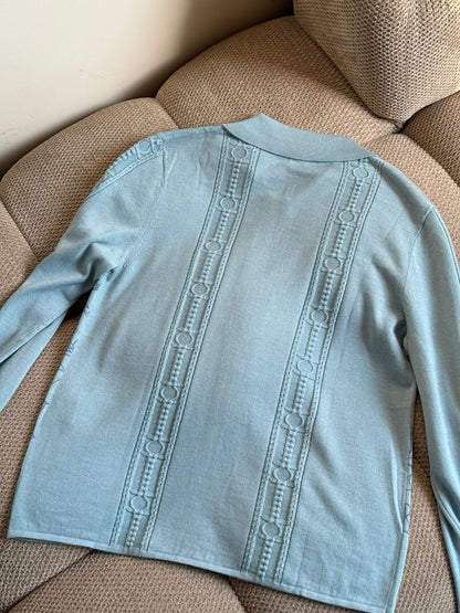 Hermès Polo Sweater - Light Blue