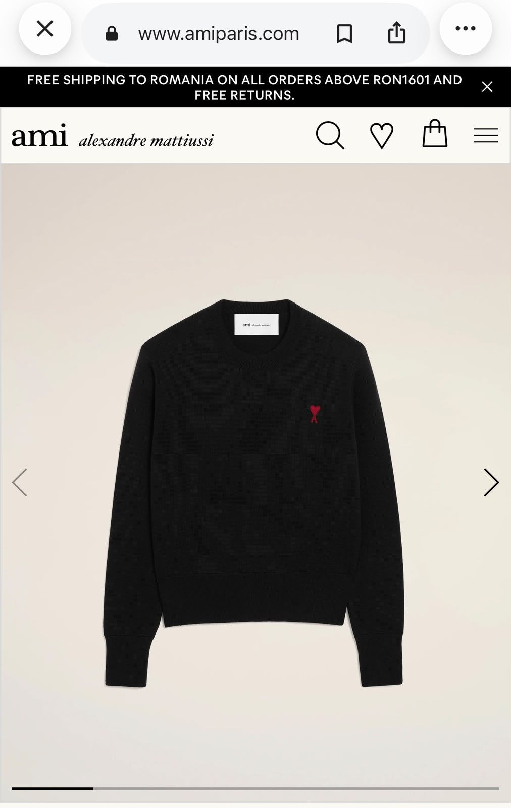 Ami Sweatshirt - Black