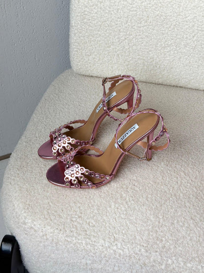 Aquazzura Ankle-Strap Heels - Pink
