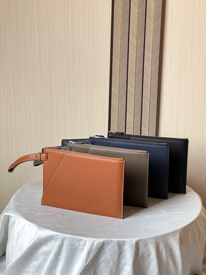 Hermès Clutch - Black, Navy, Beige, Brown