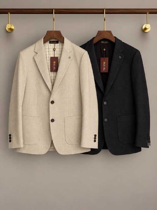 Loro Piana Blazer - Grey, Beige
