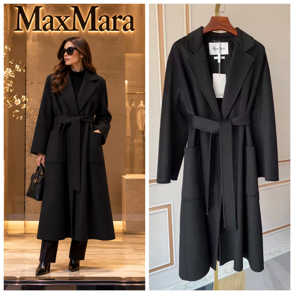 Max Mara Coat - Black