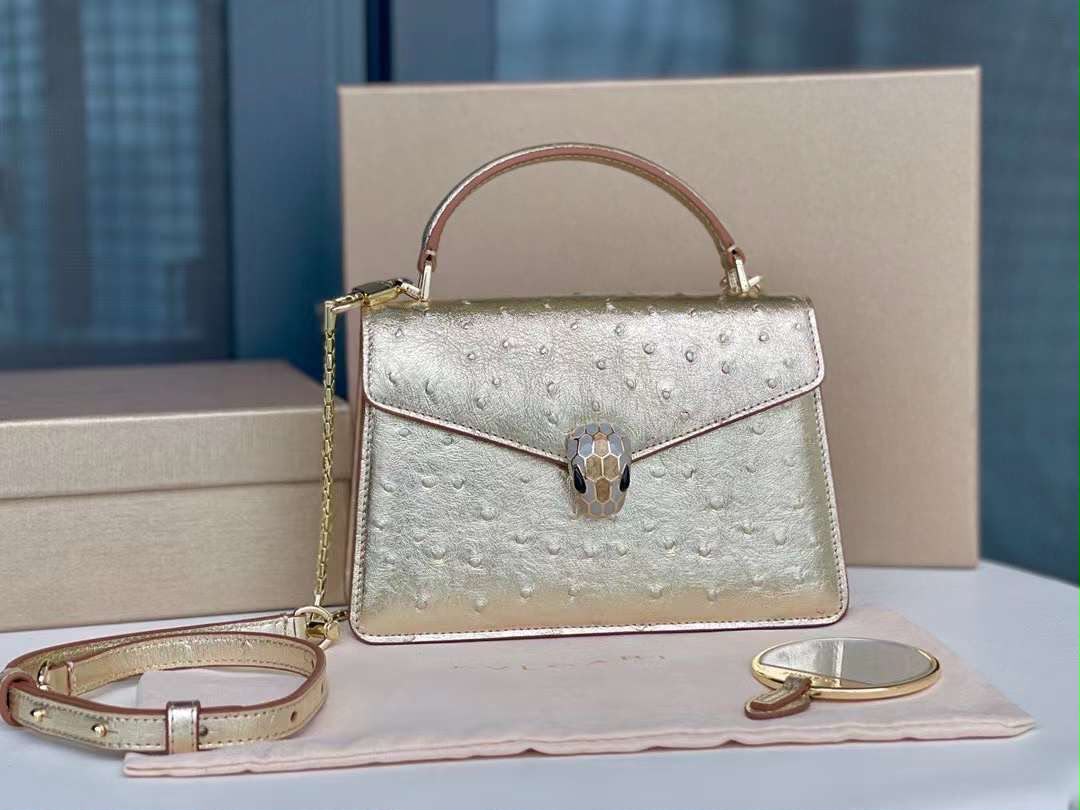 Bulgari Envelope Flap Handbag - Silver