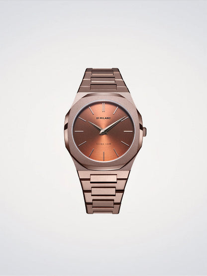 D1 Milano Watch Bronze Brown Dial - 