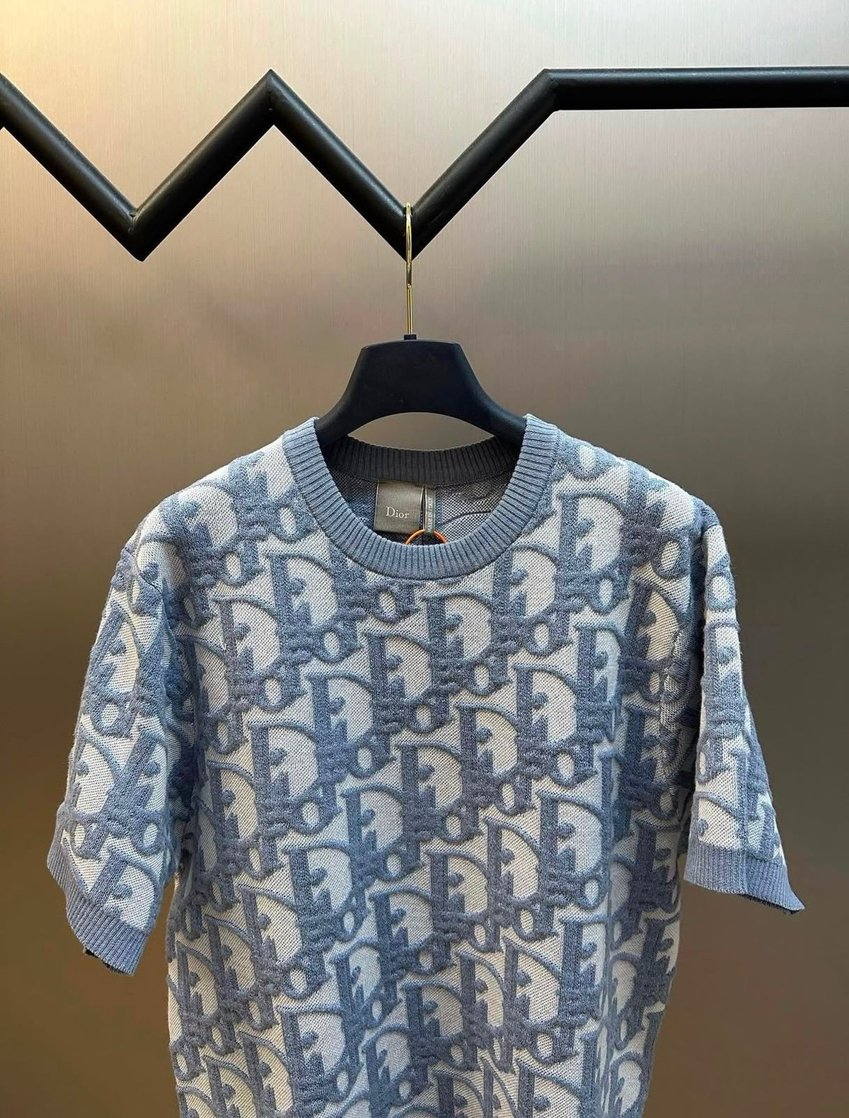 Dior Knitted T-Shirt - Blue