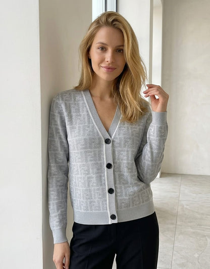 Fendi Cardigan - Grey