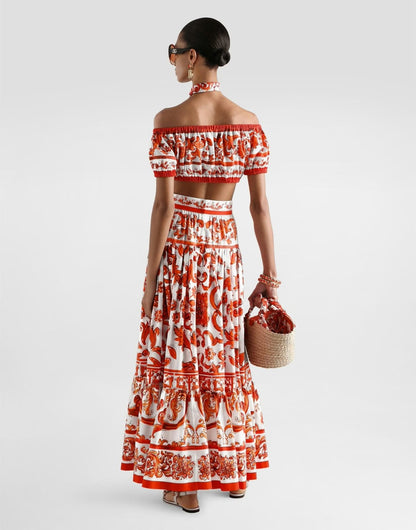 Dolce & Gabbana Off-Shoulder Set - White