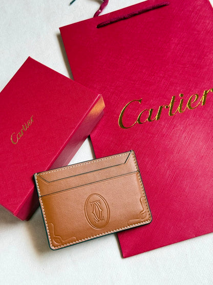 Cartier Card Holder - Brown, Black