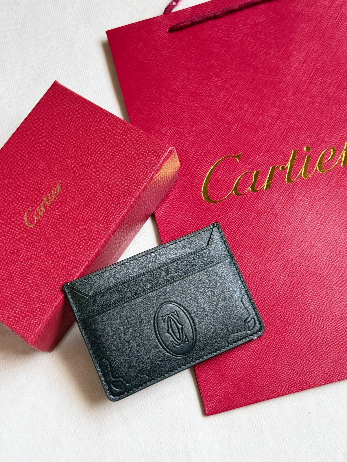 Cartier Card Holder - Brown, Black