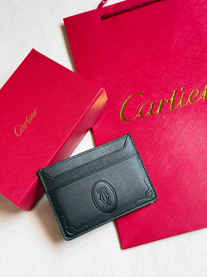 Cartier Card Holder - Brown, Black