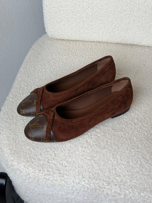 Louis Vuitton Ballerina Bow-Toe - Brown Monogram