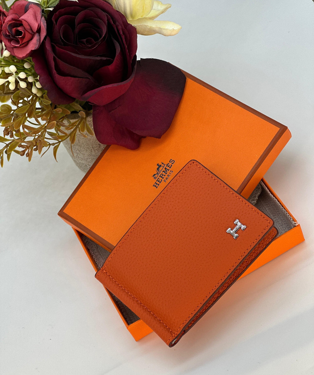 Hermès Bifold Wallet - Orange