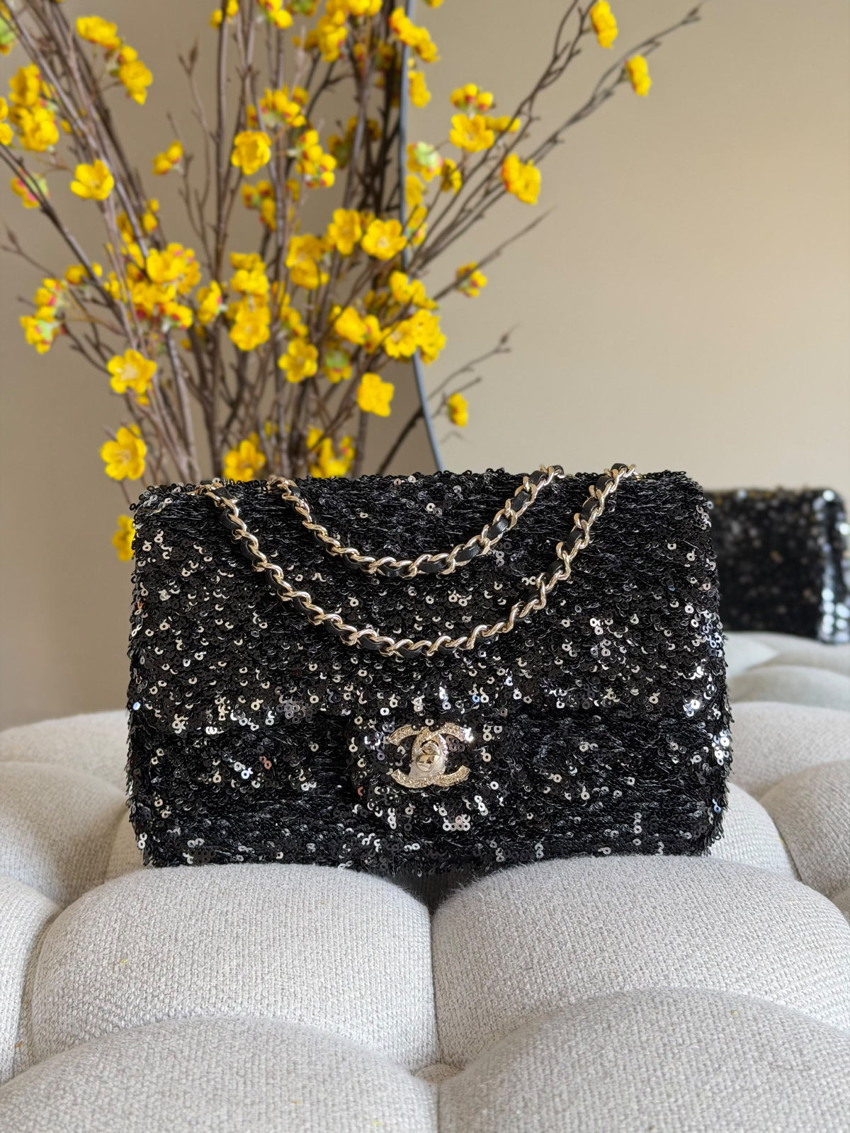 Chanel Shoulder Bag Chain Strap - Black