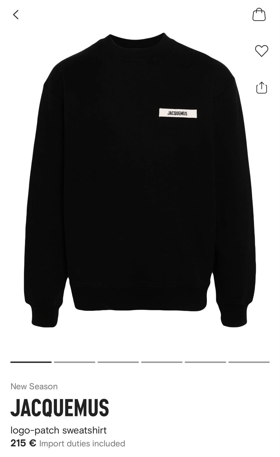 Jacquemus Sweatshirt - Black