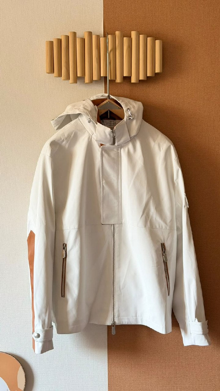 Brunello Cucinelli Hooded Jacket - White