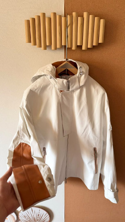 Brunello Cucinelli Hooded Jacket - White