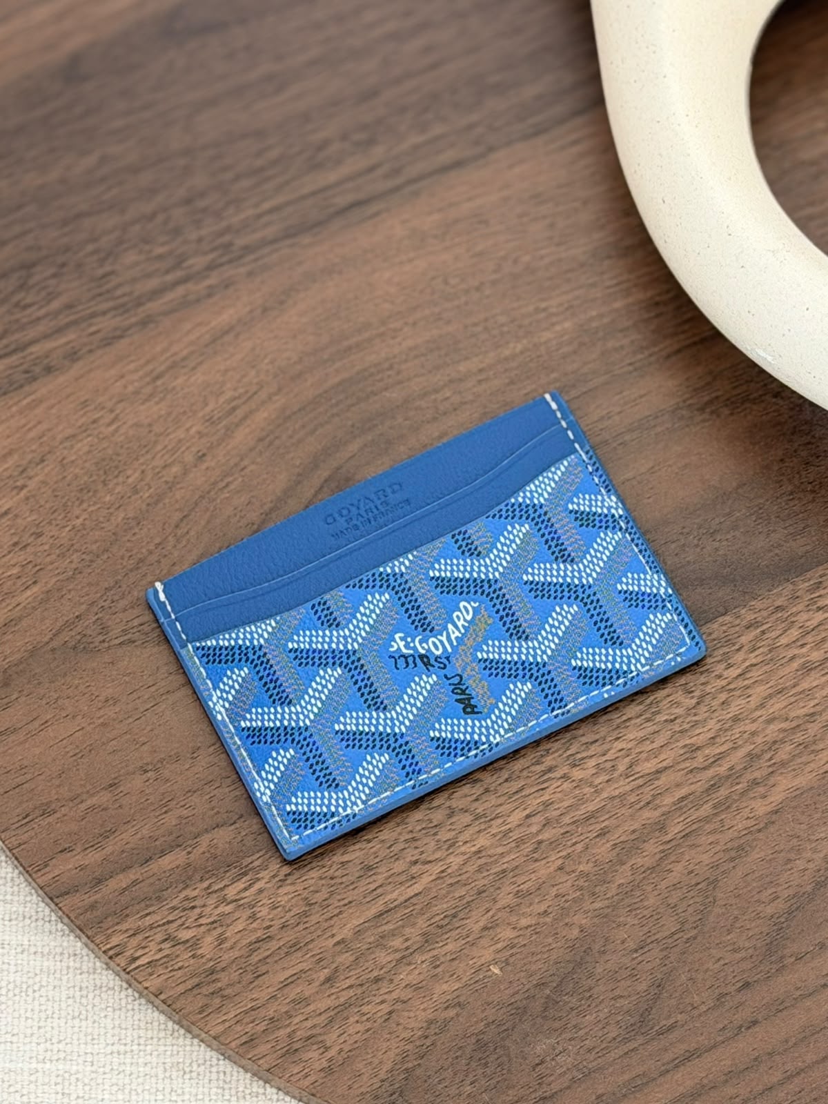 Goyard Card Holder - Blue