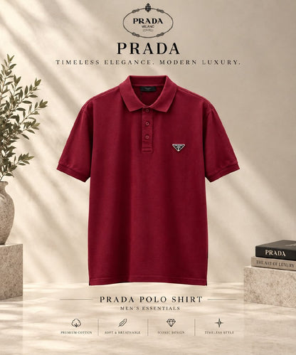 Prada Polo Shirt - Burgundy, Green, Navy