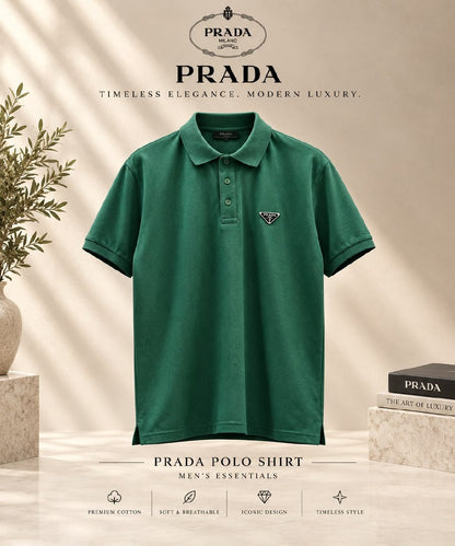 Prada Polo Shirt - Burgundy, Green, Navy