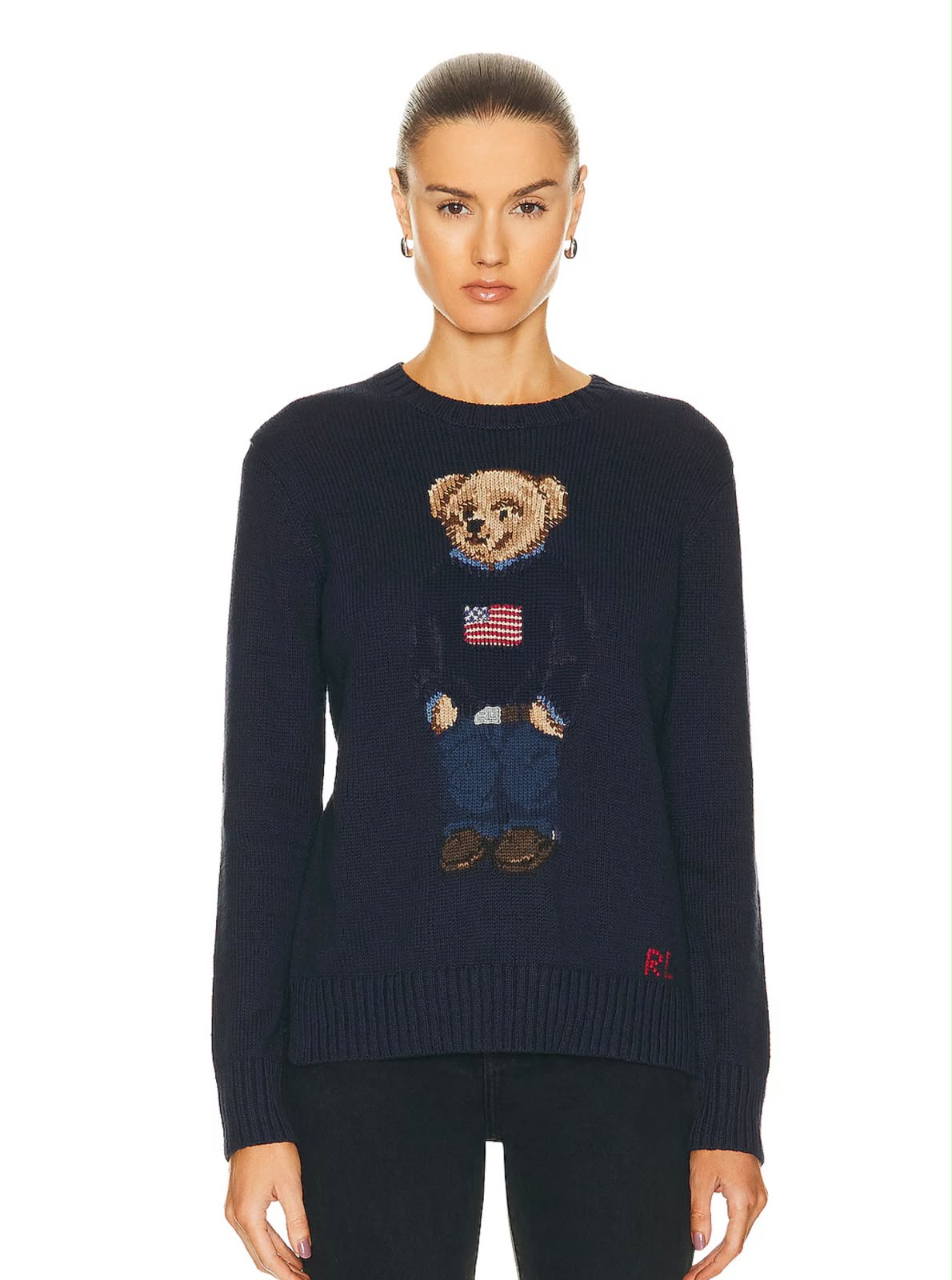 Ralph Lauren Bear Sweater - Navy