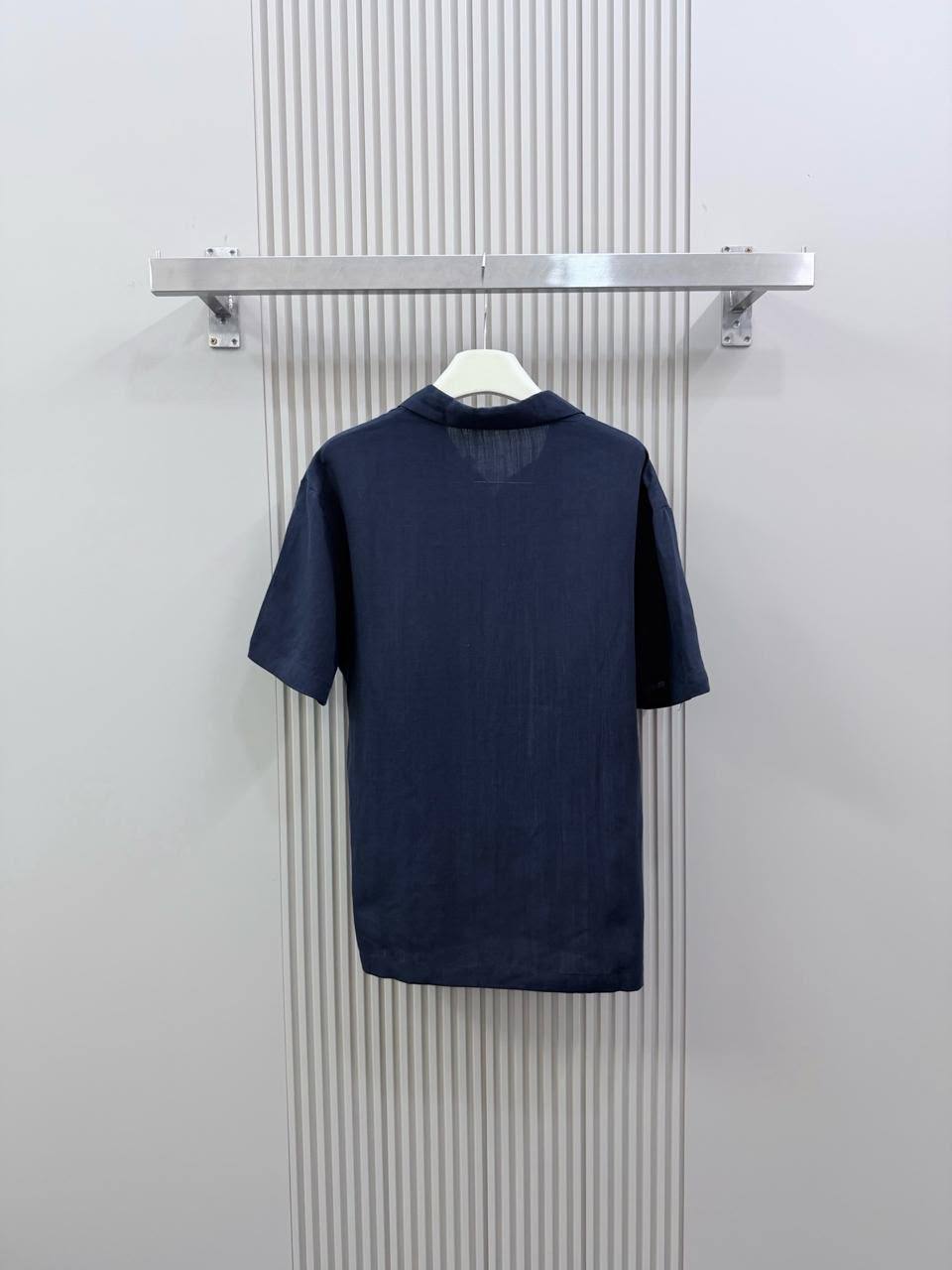 Loro Piana Short Sleeve Shirt - Dark Blue
