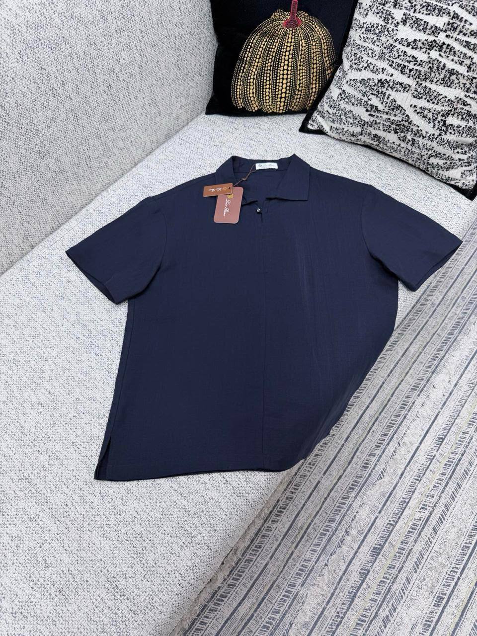Loro Piana Short Sleeve Shirt - Dark Blue