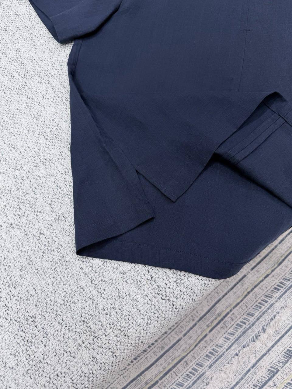 Loro Piana Short Sleeve Shirt - Dark Blue