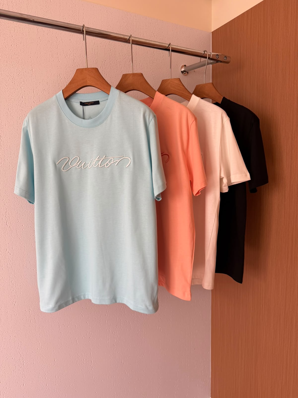 Louis Vuitton T-Shirt - Pink, Black, Light Blue, Orange